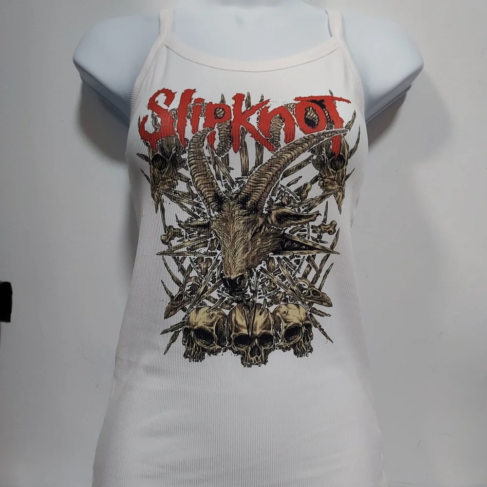 Slipknot tank top ribbed numetal deftones tool slipknot mall goth 90s rock - Picture 1 of 16